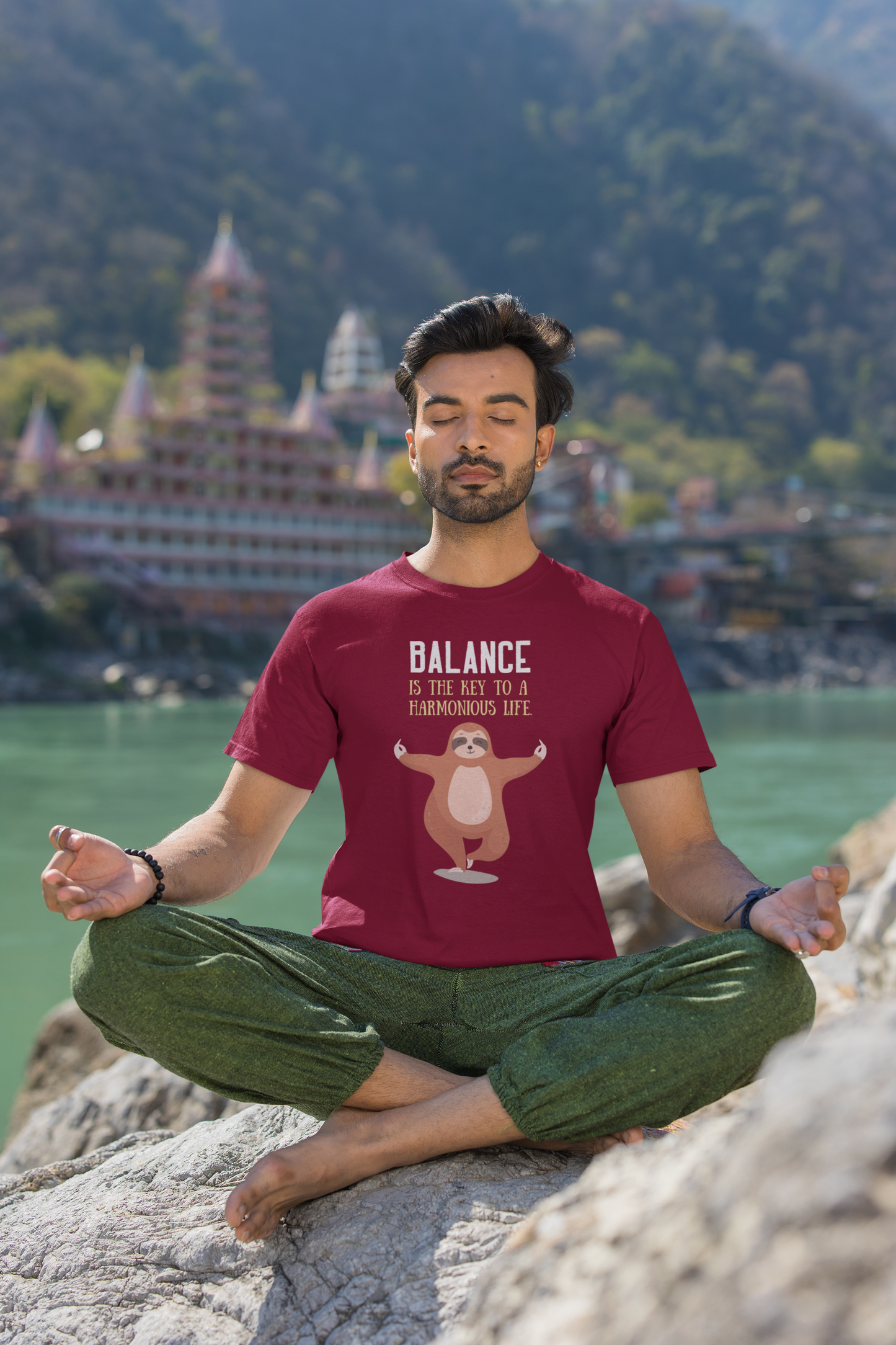 Balance Theme Burgundy T-shirt
