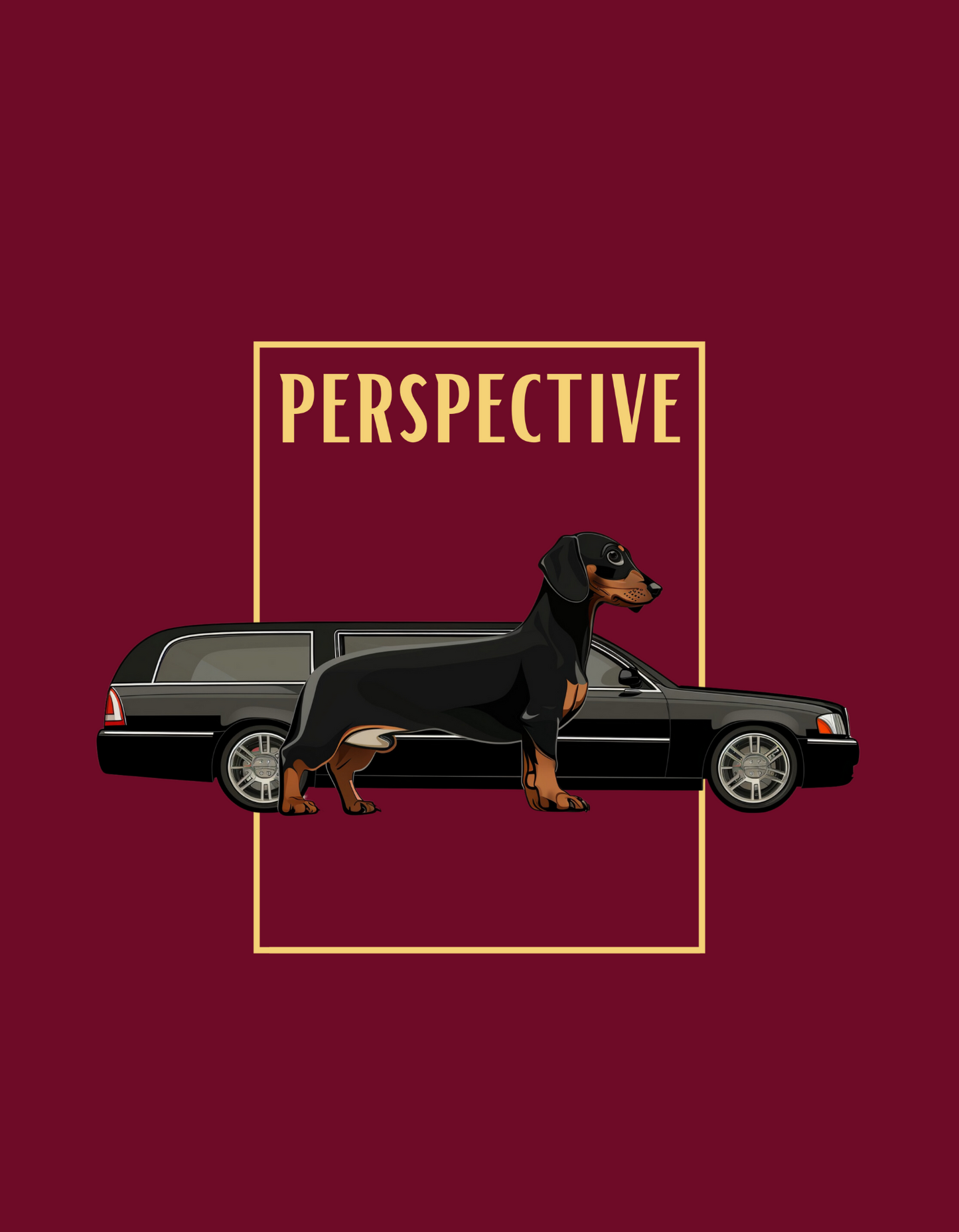 Perspective Burgundy T-shirt