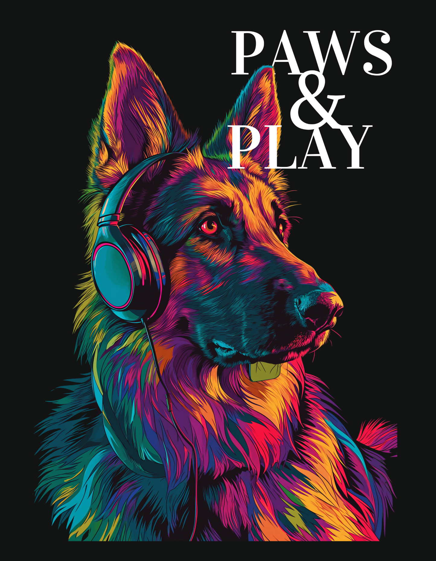 Paws & Play print T-shirt