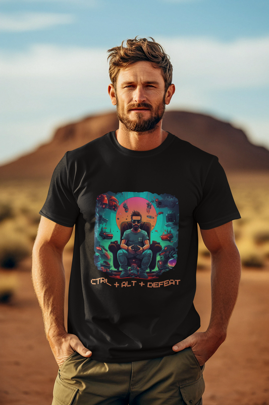 Gamer print Black T-shirt