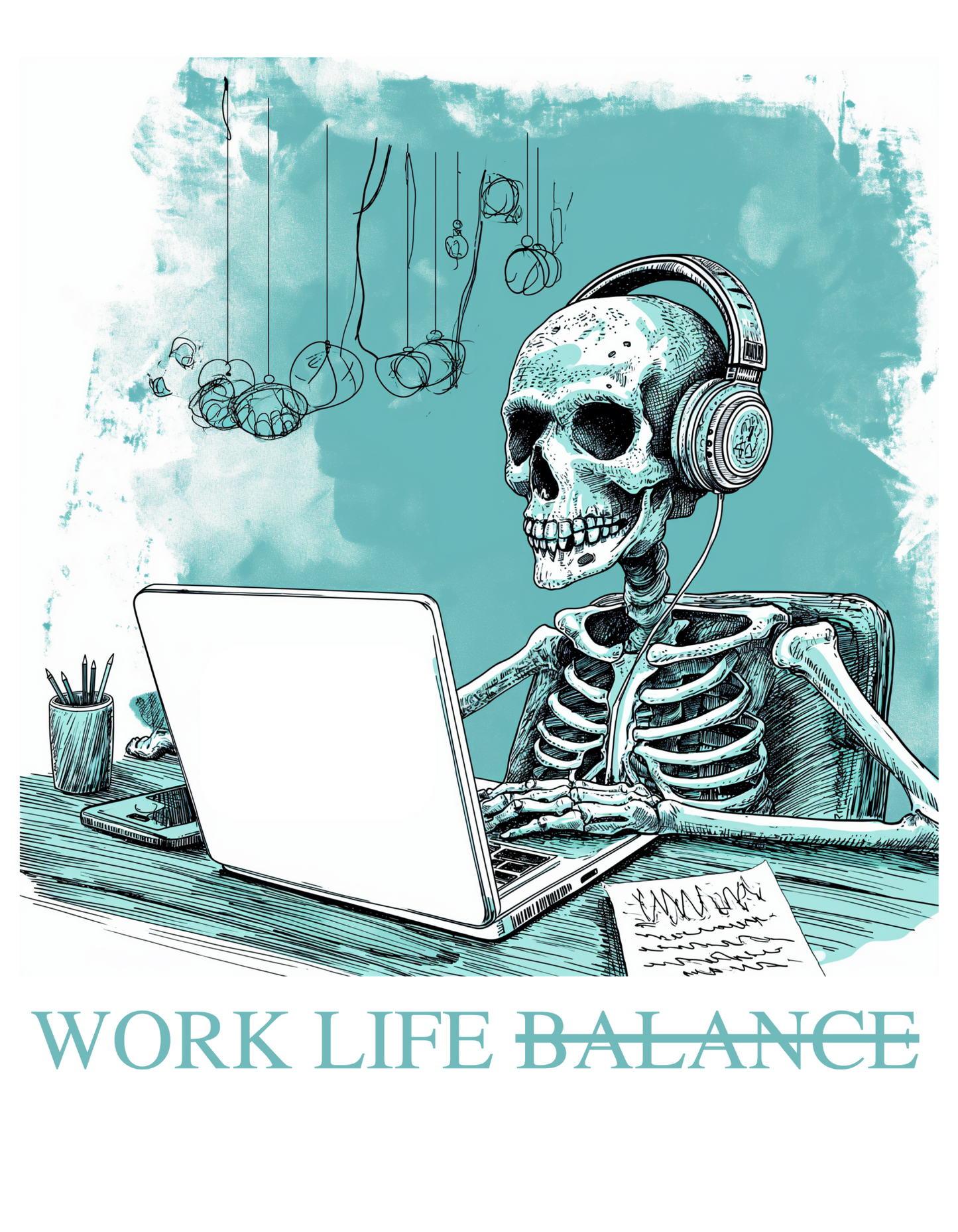 Work Life Balance Black T-shirt